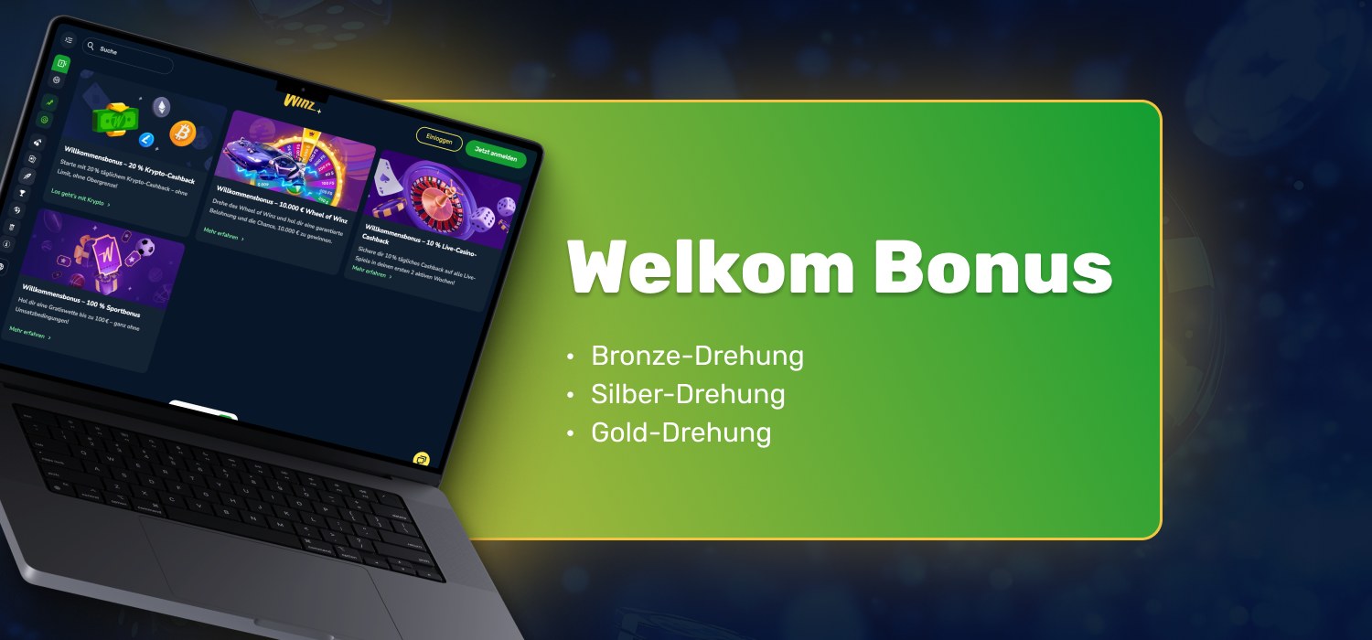 Bonus für neue Nutzer auf der Plattform
