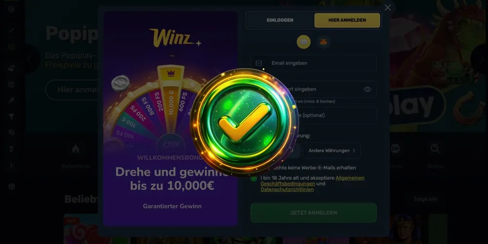 Anmeldung abschlie&szlig;en und E-Mail best&auml;tigen