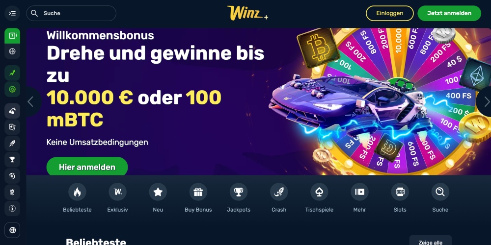 Öffnen Sie die Hauptwebsite